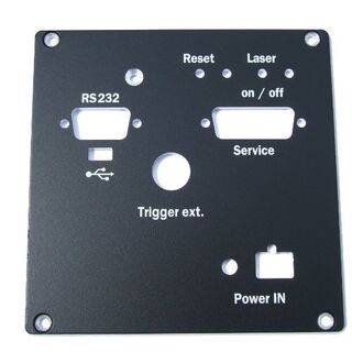 Aluminiumplatte bearbeitet inkl. Gravur